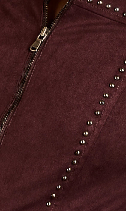Lora Studded Suede Romper