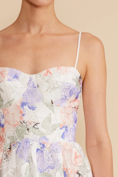 Lace Midi Floral Dress
