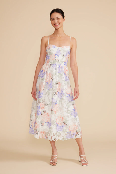 Lace Midi Floral Dress