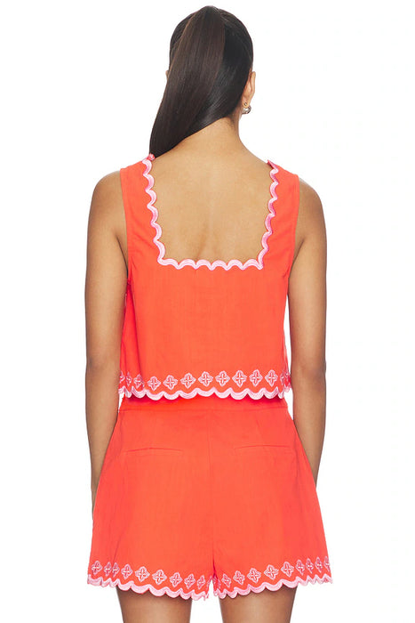 Amaya Embroidered Crop Top