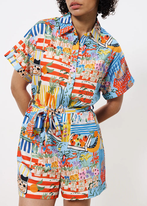 Printed Romper
