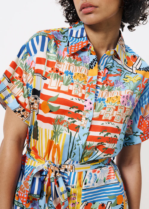 Printed Romper