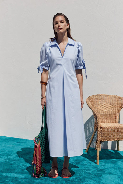 Stitch Detail Midi Dress