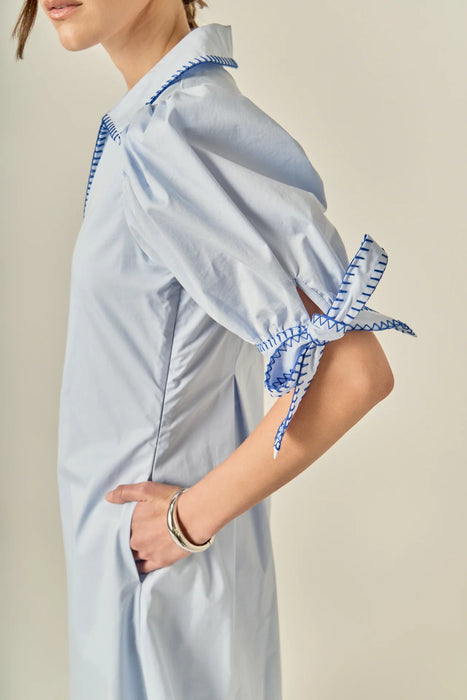 Stitch Detail Midi Dress