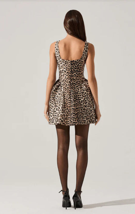 Claudie Leopard Dress