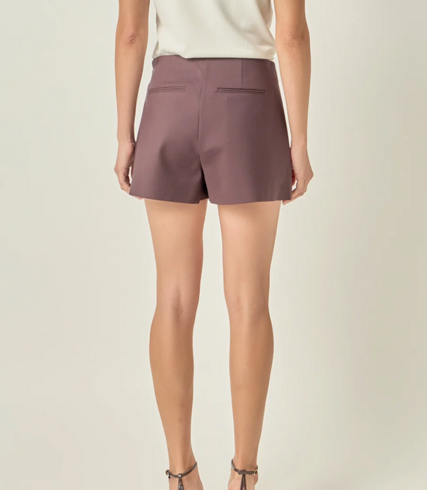 Tailored Front Slit Skort