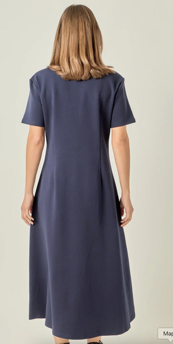 Short Sleeve Midi Dress