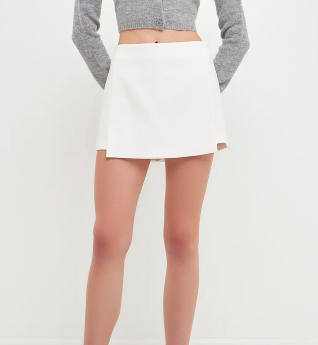 Asymmetrical High Waist Skort
