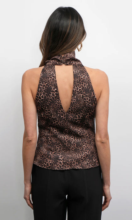 Sheila Cowl Funnel Neck Halter Top