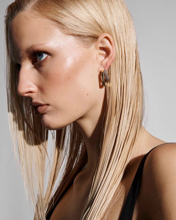 Tina Mini Pave Earrings