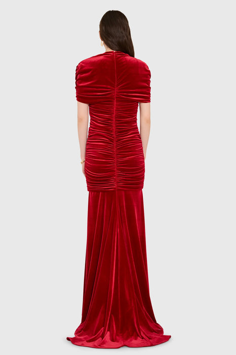 Evianna Gown in Carnelian Velvet