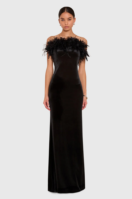 Ella Gown in Black Velvet