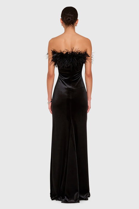 Ella Gown in Black Velvet