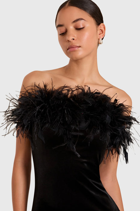 Ella Gown in Black Velvet