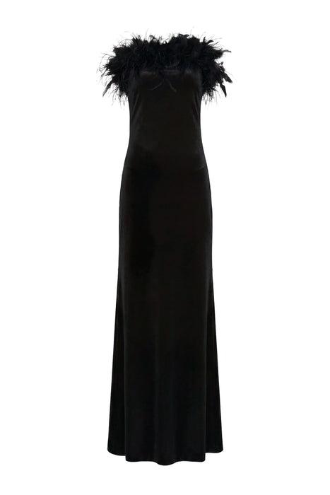 Ella Gown in Black Velvet