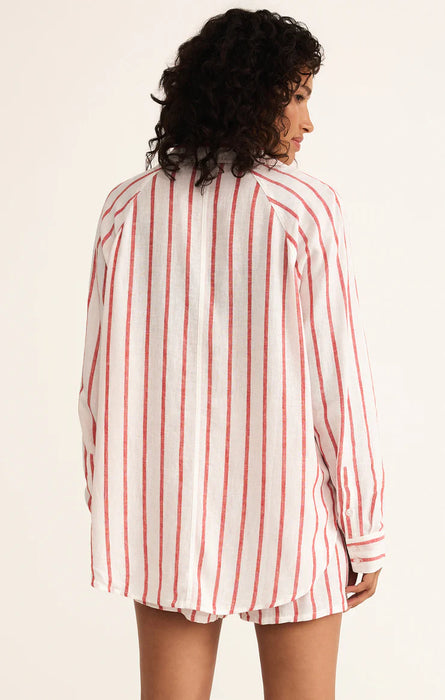 Perfect Stripe Linen Top