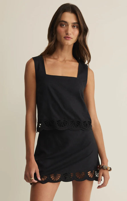 Charlene Embroidery Mini Skirt