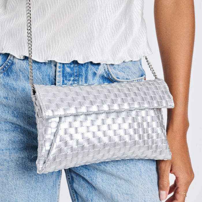 Priscilla Woven Clutch