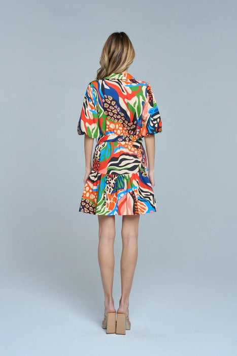 Printed Mini Dress