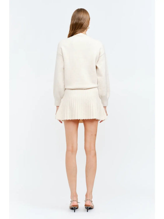 Shoulder Tie Pullover Sweater