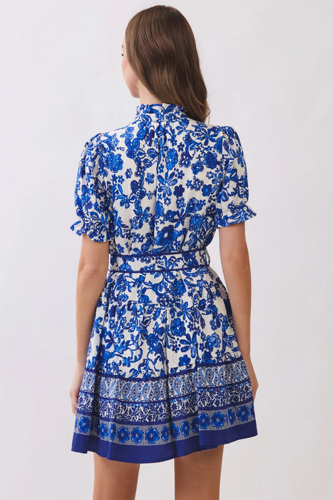 Button Down Floral Printed Dress
