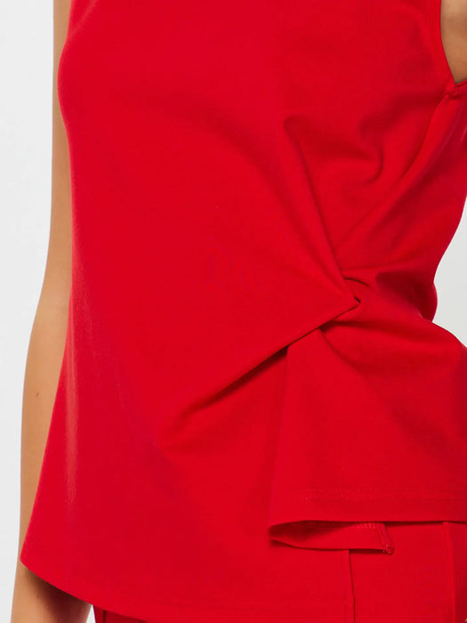Twist Detail Ponte Sleeveless Top