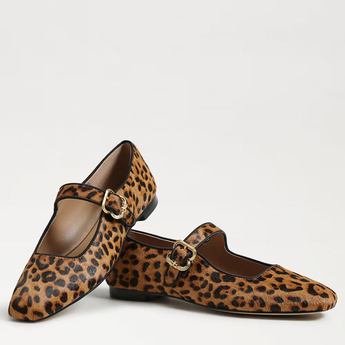 Michaela Leopard Mary Jane Flat