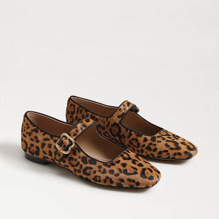 Michaela Leopard Mary Jane Flat