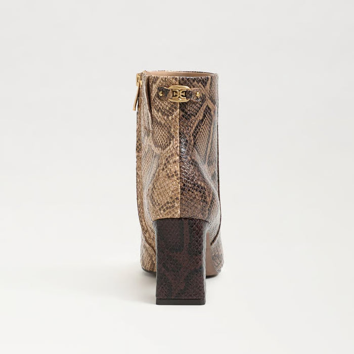 Saige Snake Print Ankle Bootie