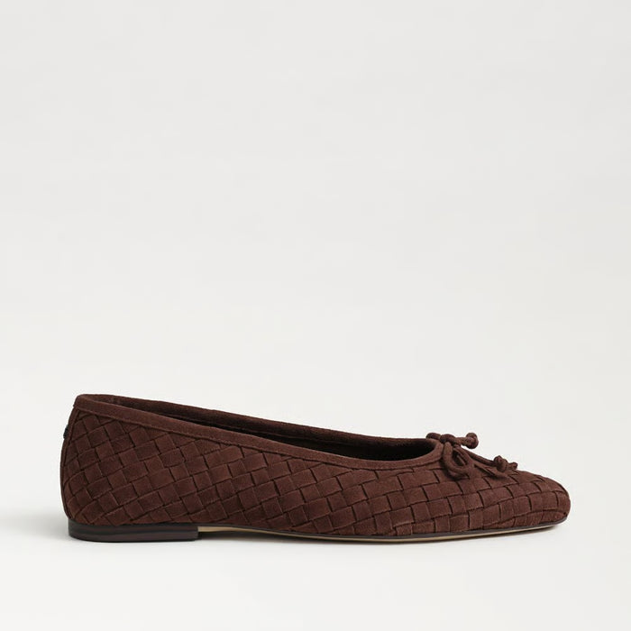 Ruthie Suede Woven Ballet Flat