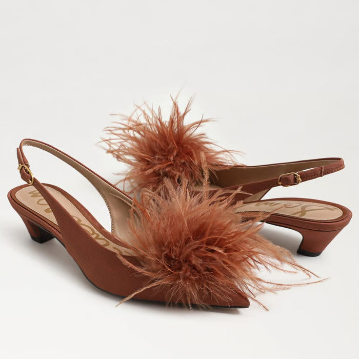 Finch Ribbed Satin Slingback Pump