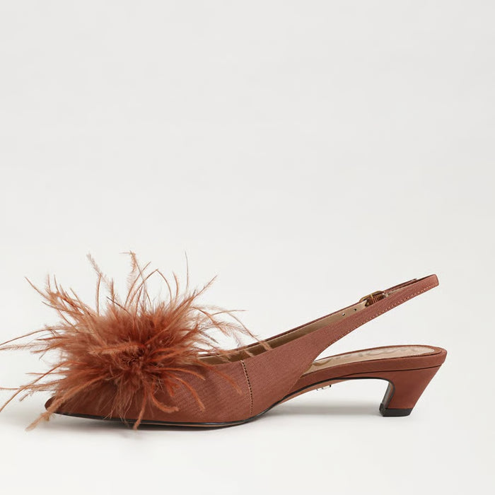 Finch Ribbed Satin Slingback Pump