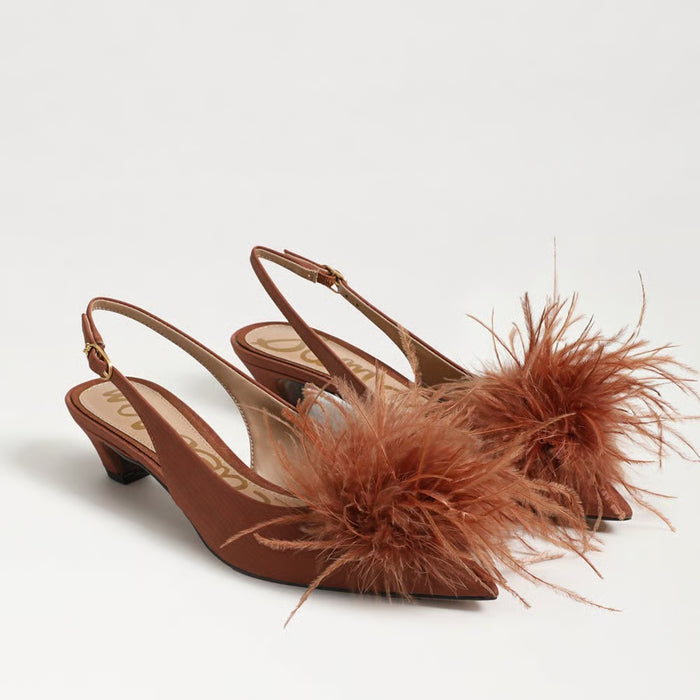 Finch Ribbed Satin Slingback Pump