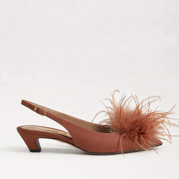 Finch Ribbed Satin Slingback Pump