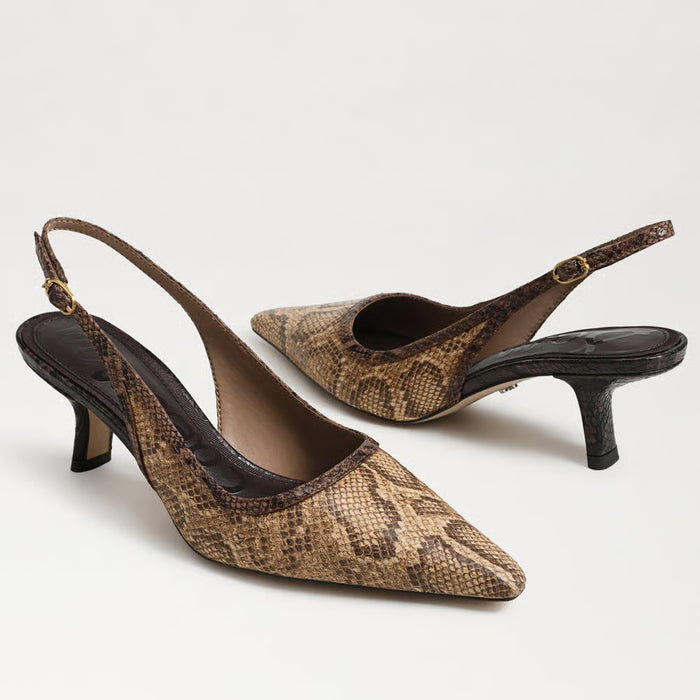 Bianka Slingback Snake Print Pump