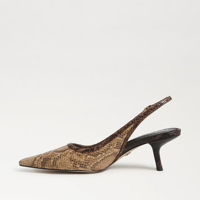 Bianka Slingback Snake Print Pump