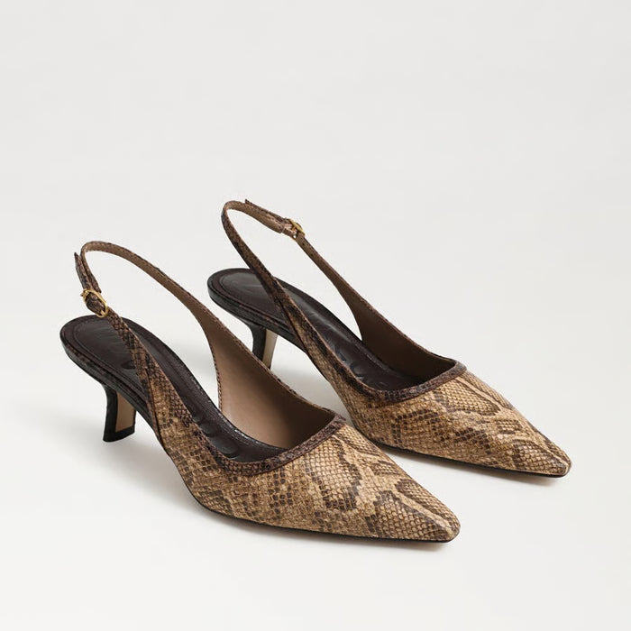 Bianka Slingback Snake Print Pump