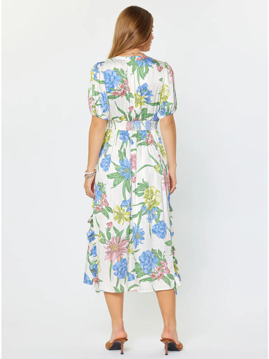Floral Ruffle Midi Dress