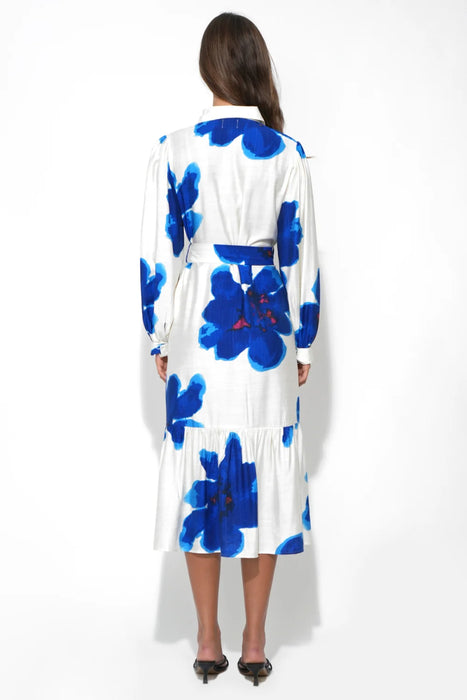 Mila Button Up Floral Midi Dress