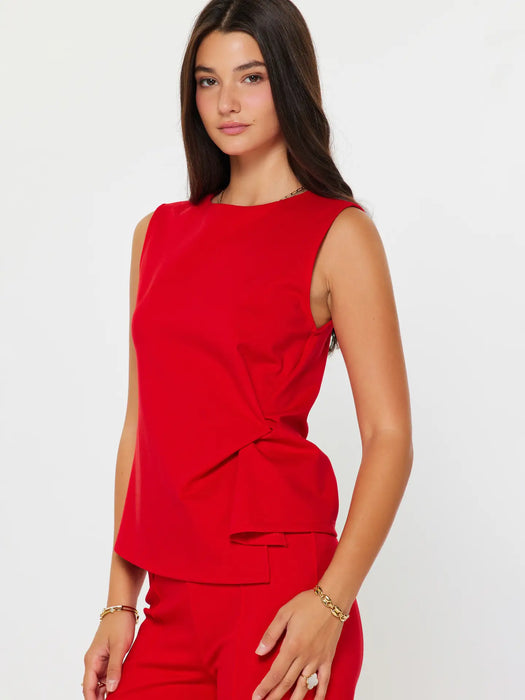 Twist Detail Ponte Sleeveless Top