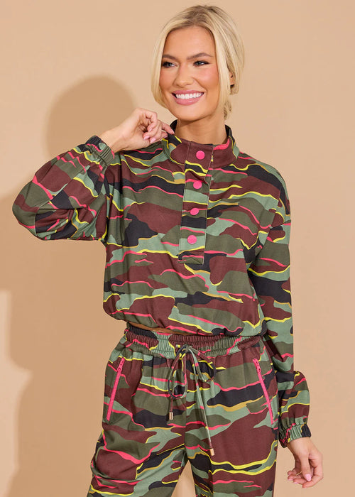 Frankie Top Neon Camo