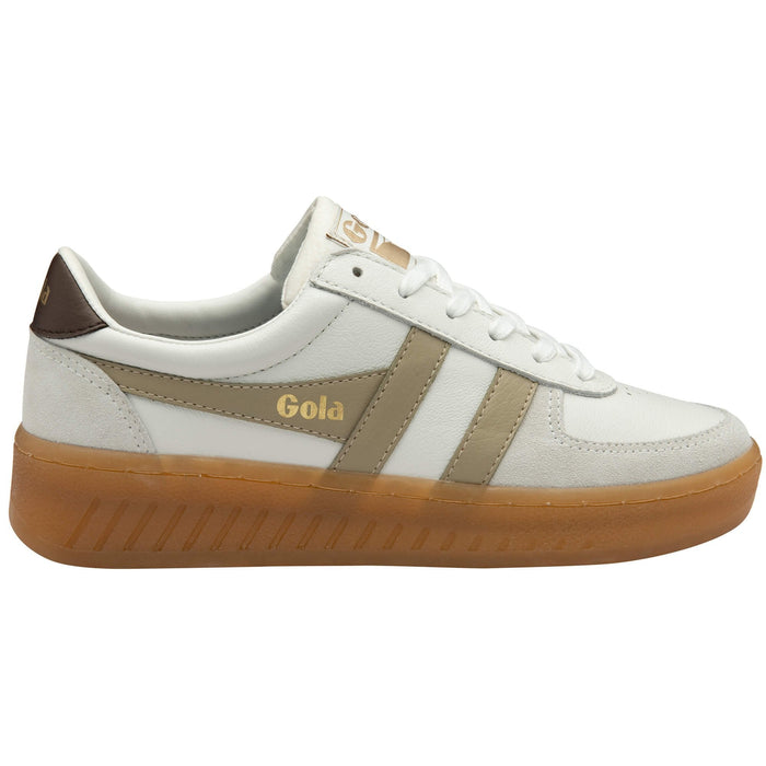 Gola Grandslam Elite in White/Bone/Mocha