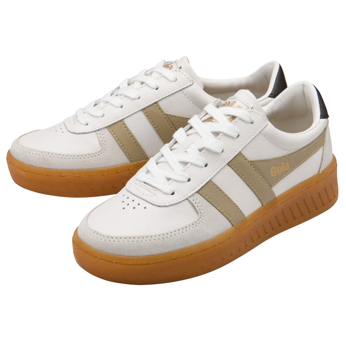 Gola Grandslam Elite in White/Bone/Mocha