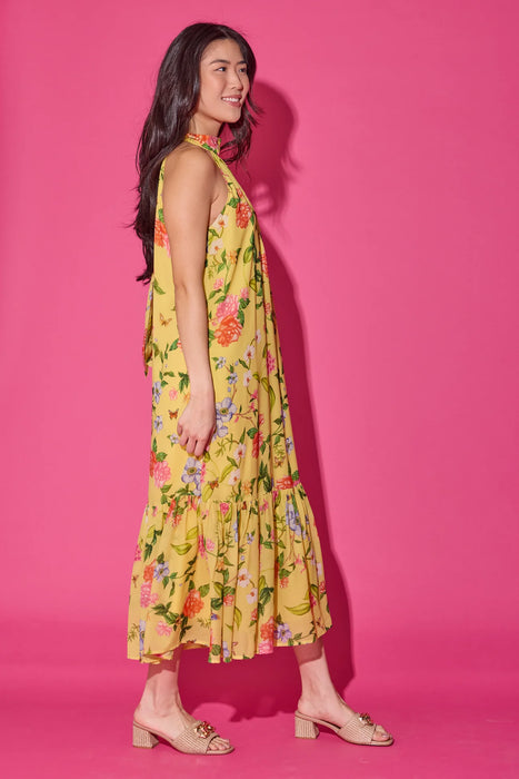 Perry Dress in Yellow Paterre