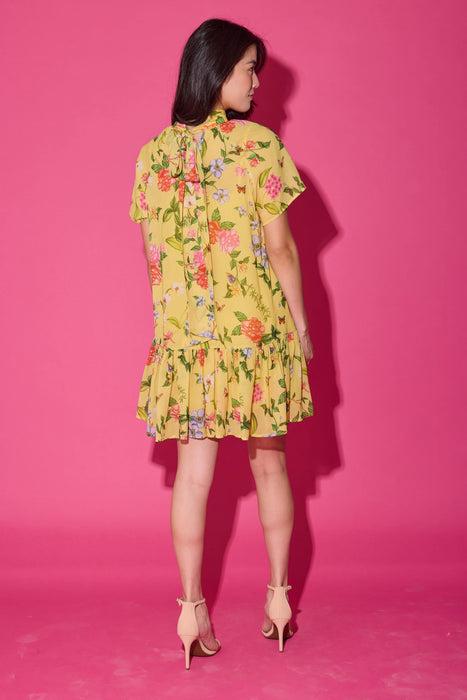 Willa Dress in Yellow Parterre