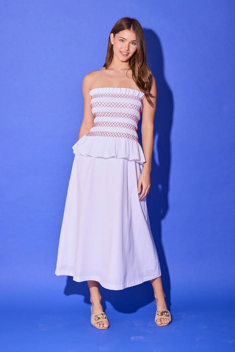 Caroline Dress in Bright White