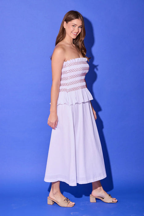 Caroline Dress in Bright White