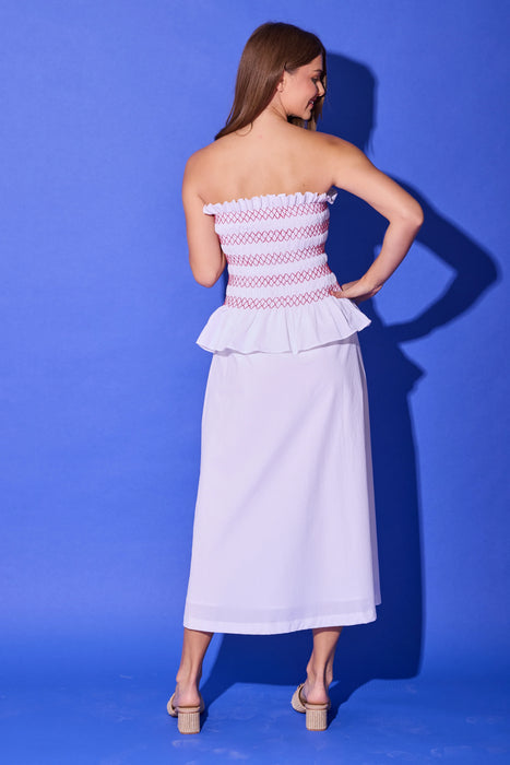 Caroline Dress in Bright White