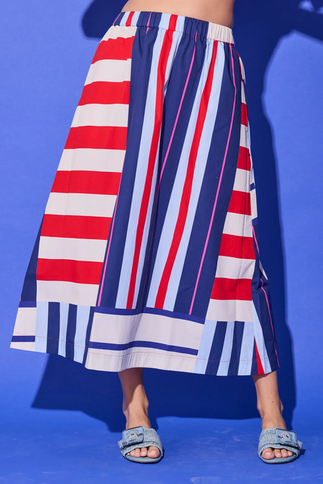 Danny Skirt in Maritime Stripe