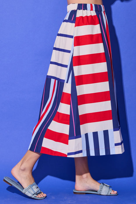 Danny Skirt in Maritime Stripe
